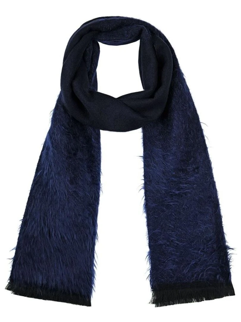 Echarpe Velouté Fabriqué en France Bleu marine