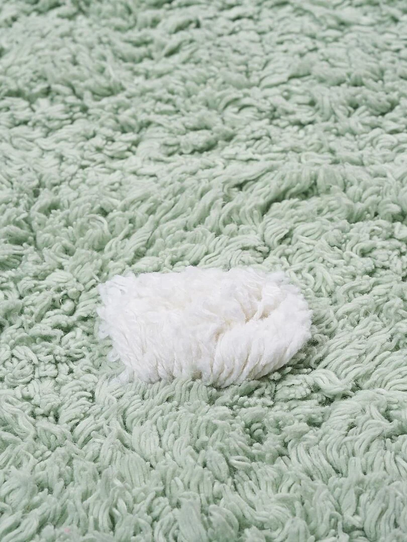 Tapis enfant fait main CONTON RONDA Vert 120x160 OEKO TEX® en coton Vert