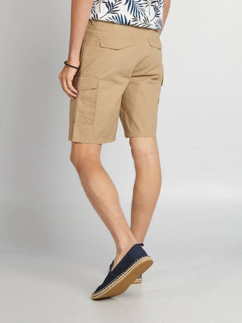 Bermuda avec poches sur les côtés   Beige