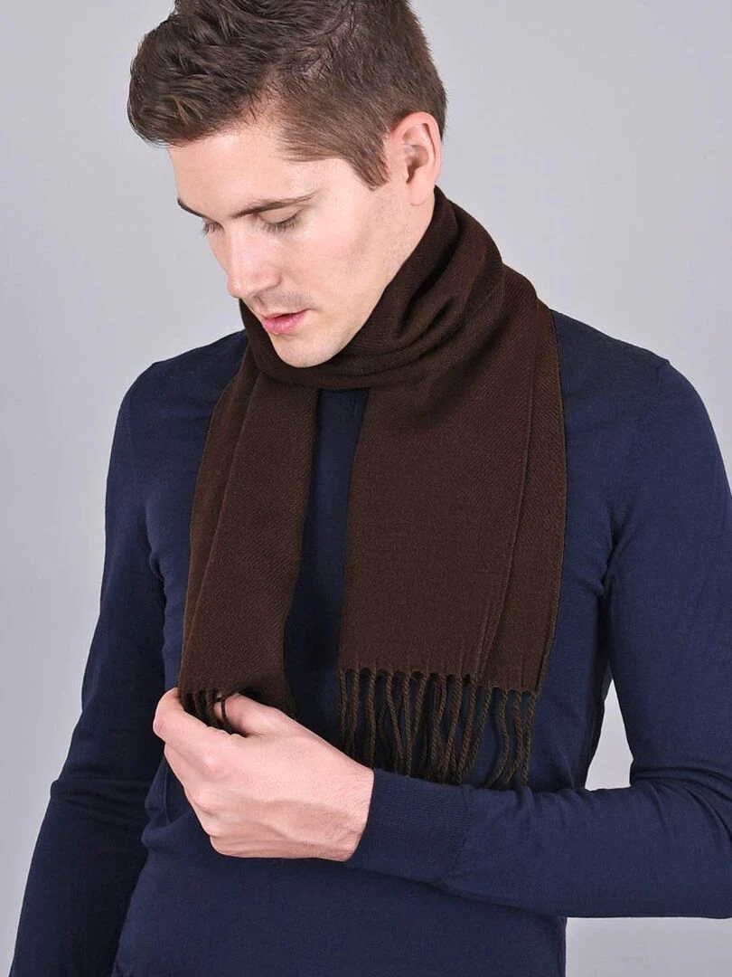 Echarpe Fely Fabriqué en France Marron chocolat