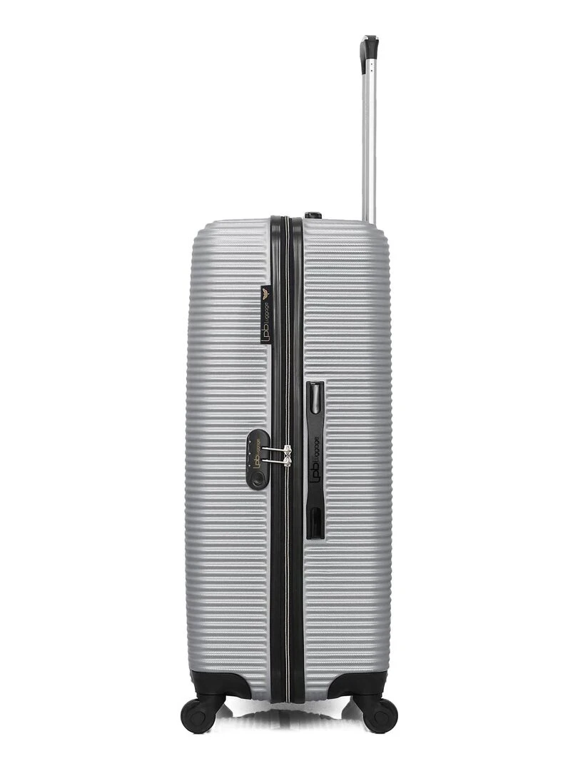 LPB LUGGAGE   VALISE GRAND FORMAT ABS MUNICH 4 ROUES 75 CM   Gris