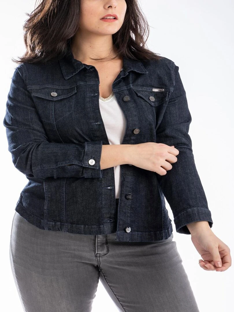 Veste en jeans stretch OBV1 'OBER' Bleu