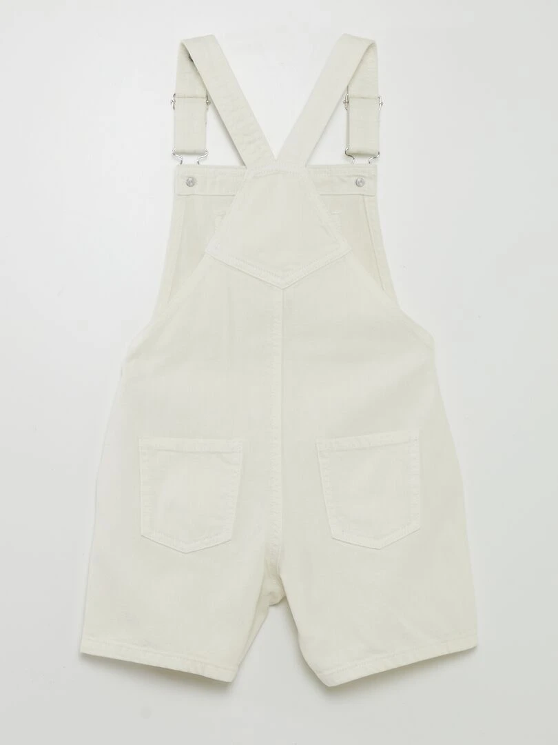 Salopette en jean Blanc