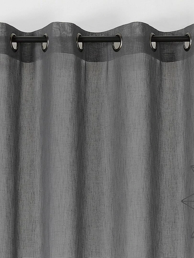 Voilage Effet de rayures gris anthracite