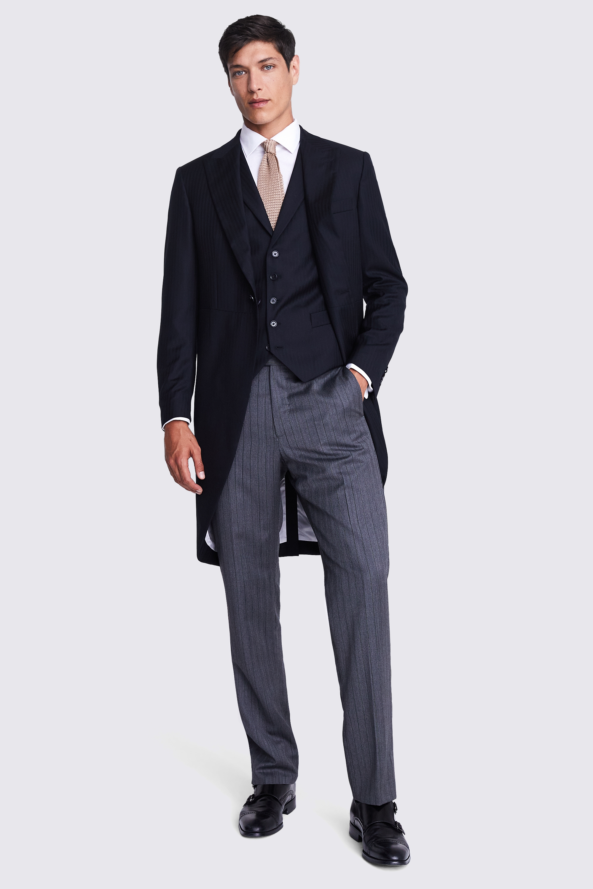 Italian Tailored Fit Grey Sharkskin Jacket   Buy Online at Moss