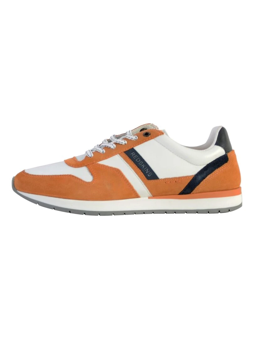 Basket Cuir Redskins Nixori Orange