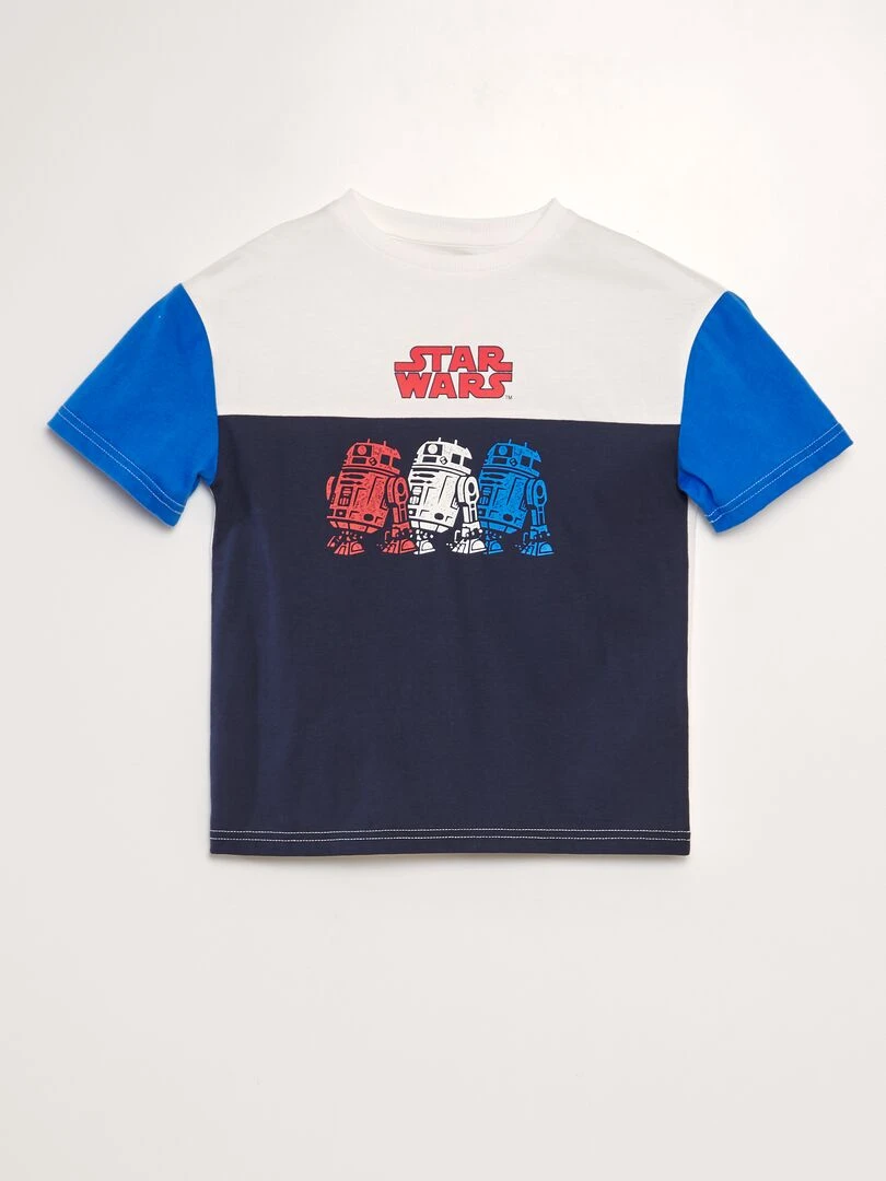 Ensemble tee shirt + short 'Star Wars'   Bleu