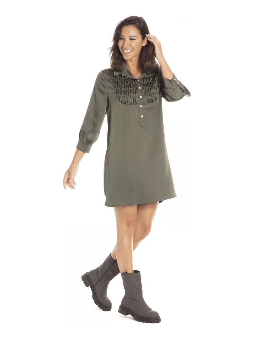 Robe chemise ROSIE Gérard Pasquier Kaki