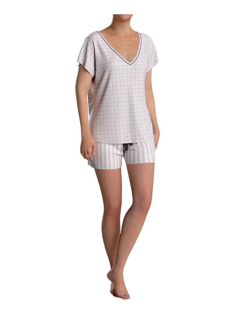 Ensemble pyjama Jewel en modal Gris