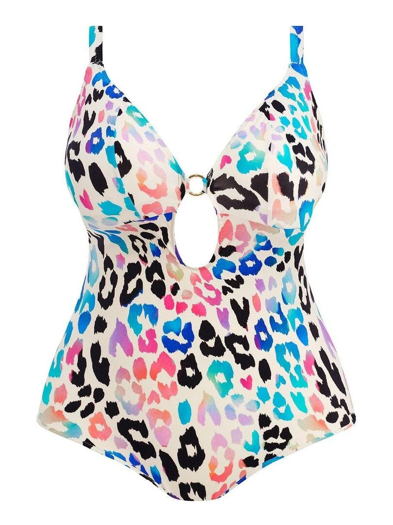 Maillot 1 pièce grande taille sans armatures Party bay   Beige clair