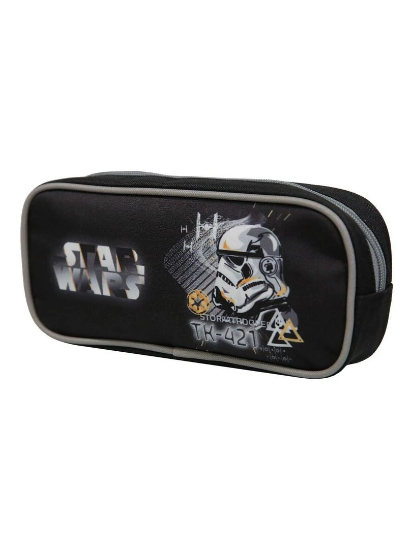 BAGTROTTER Trousse scolaire rectangulaire Disney Star Wars Noire Noir