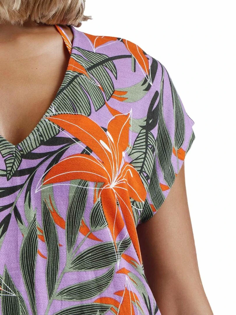 Robe estivale Jungle Mauve   Violet