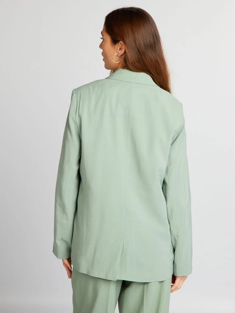 Veste de tailleur longue   Vert