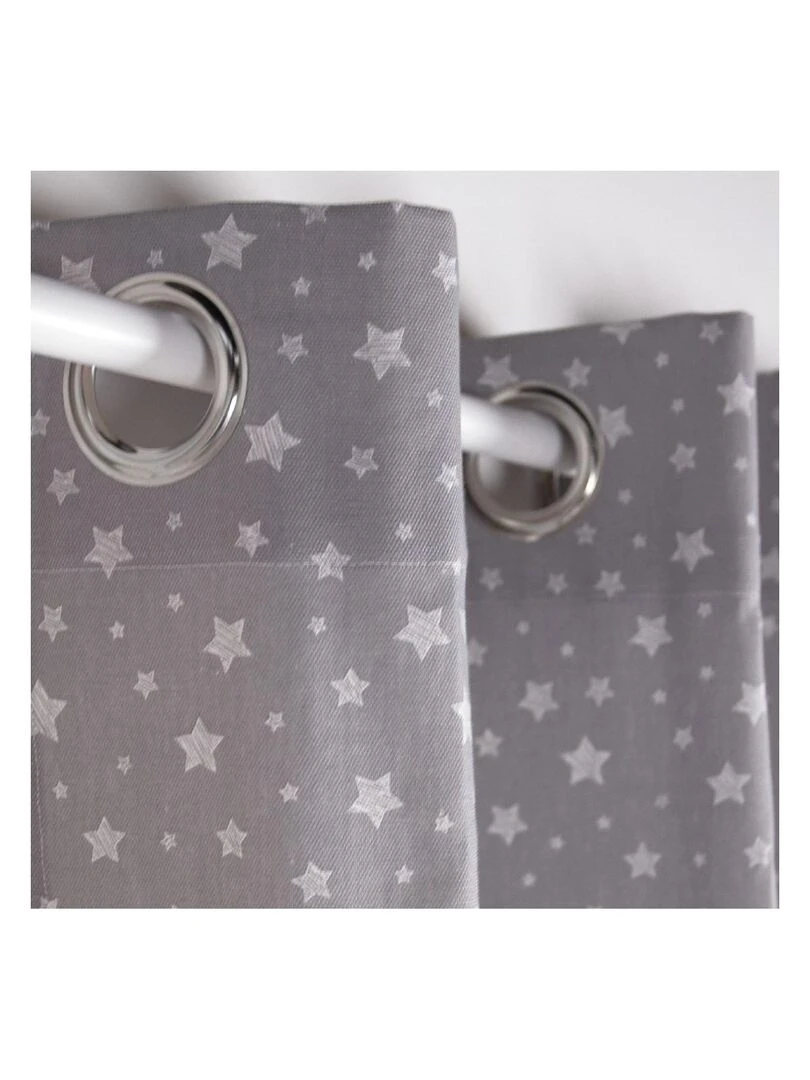 Rideau  'ETOILES' 'TODAY'   Gris clair