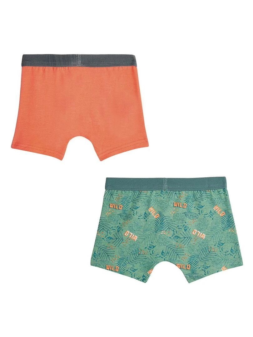 Lot de 2 boxers garçon Spencer Vert