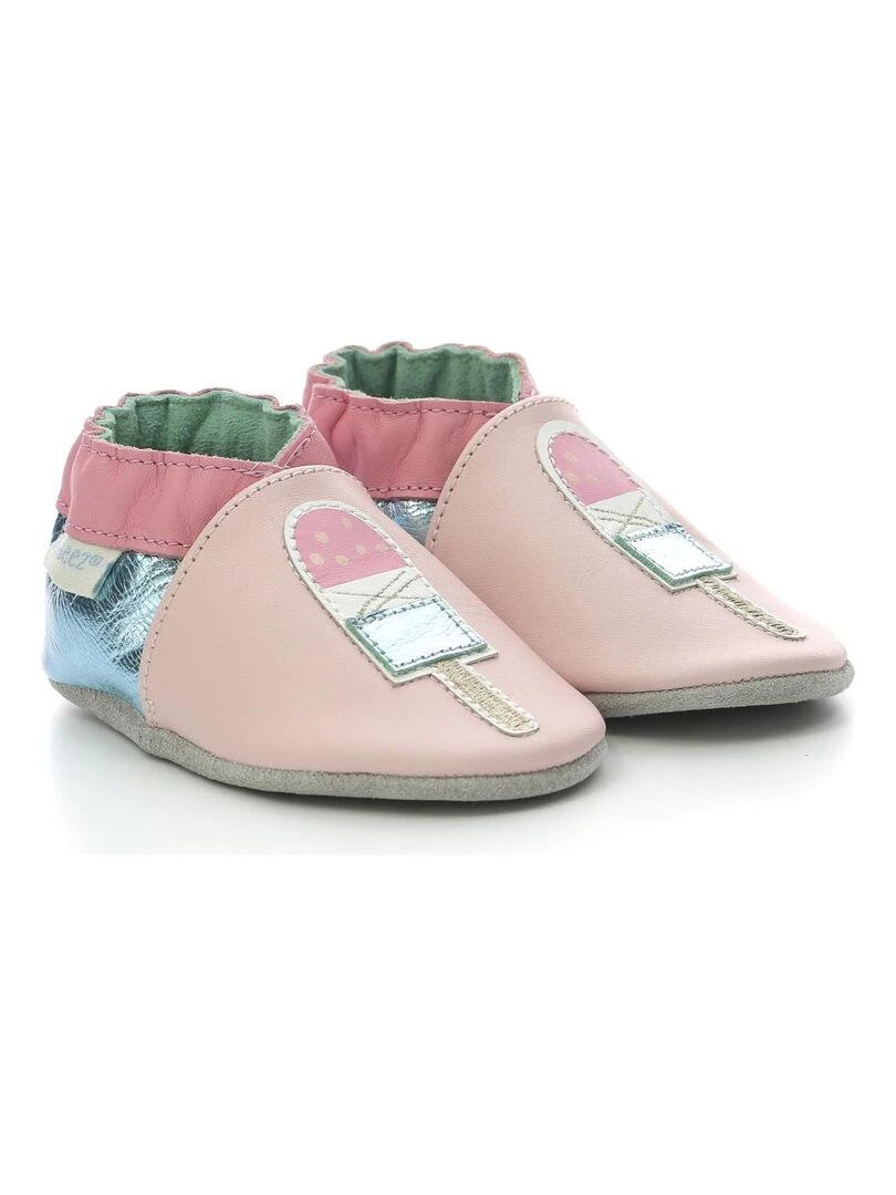 Chaussons Cuir Multico Ice Rose