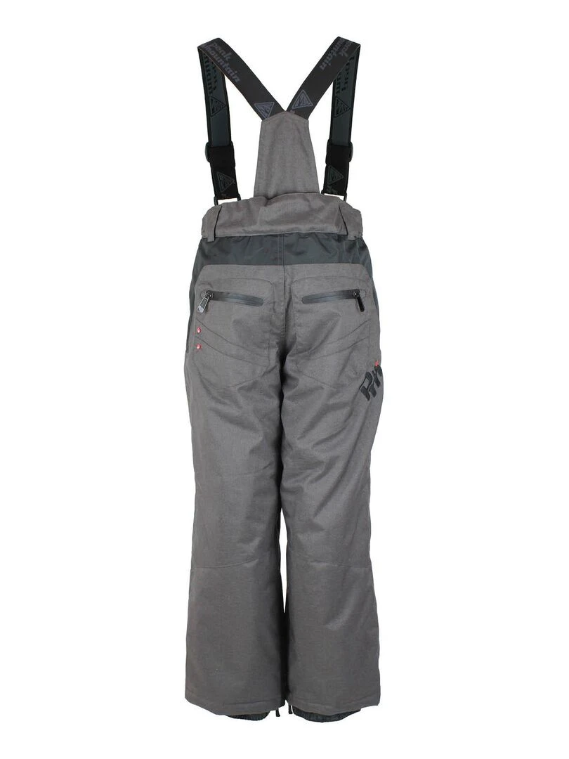Pantalon de ski garçon EBAS PEAK MOUNTAIN gris anthracite