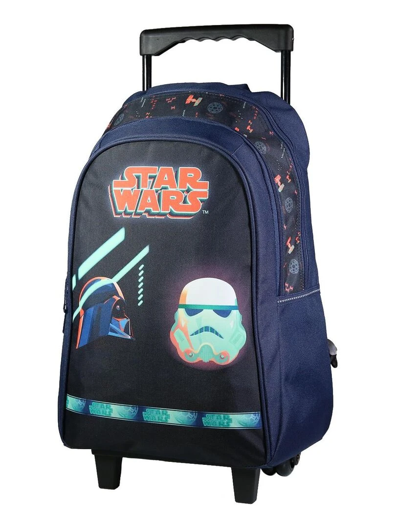 BAGTROTTER Sac à dos à roulettes 45 cm Disney Star Wars Bleu Bleu