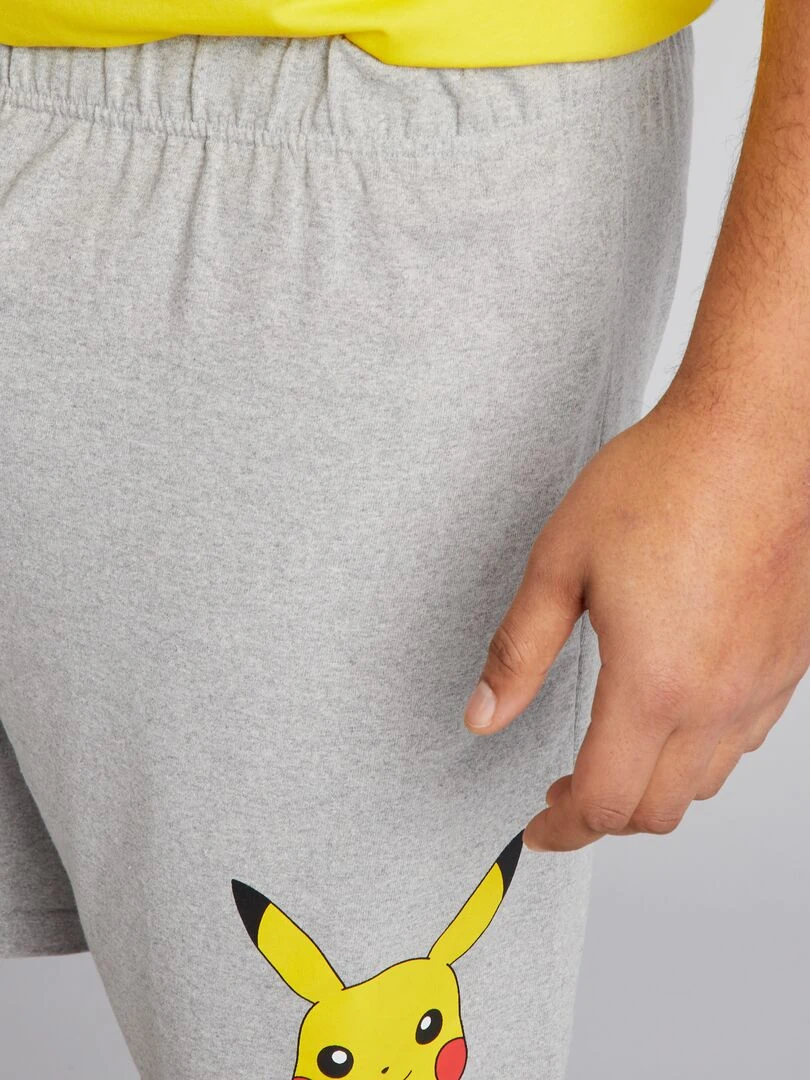 Pyjama court 'Pokémon'   Gris