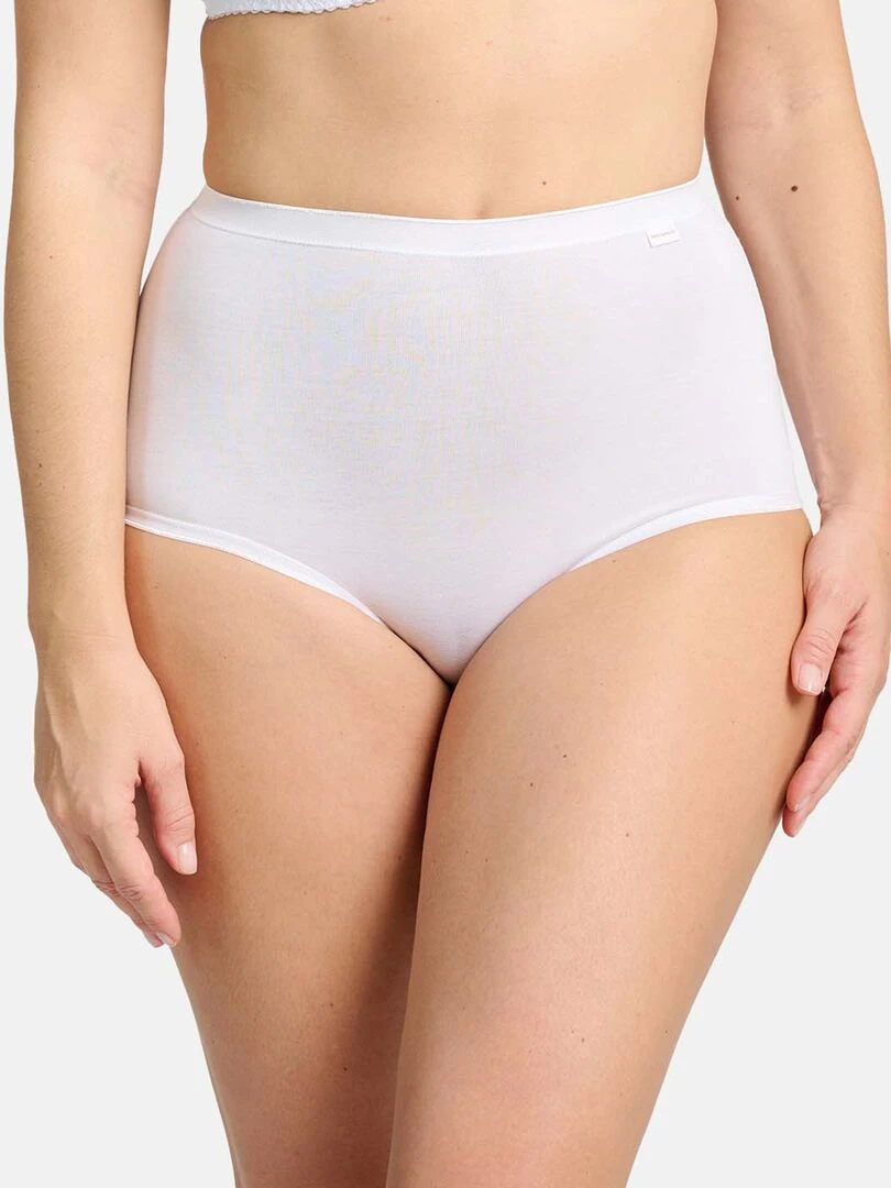Lot 3 culottes taille haute 'Sans Complexe' BLANC 2