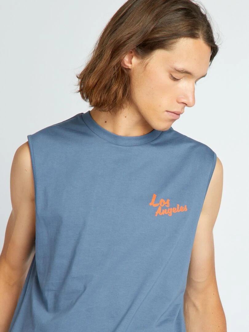 Débardeur large 'Los Angeles'   Bleu