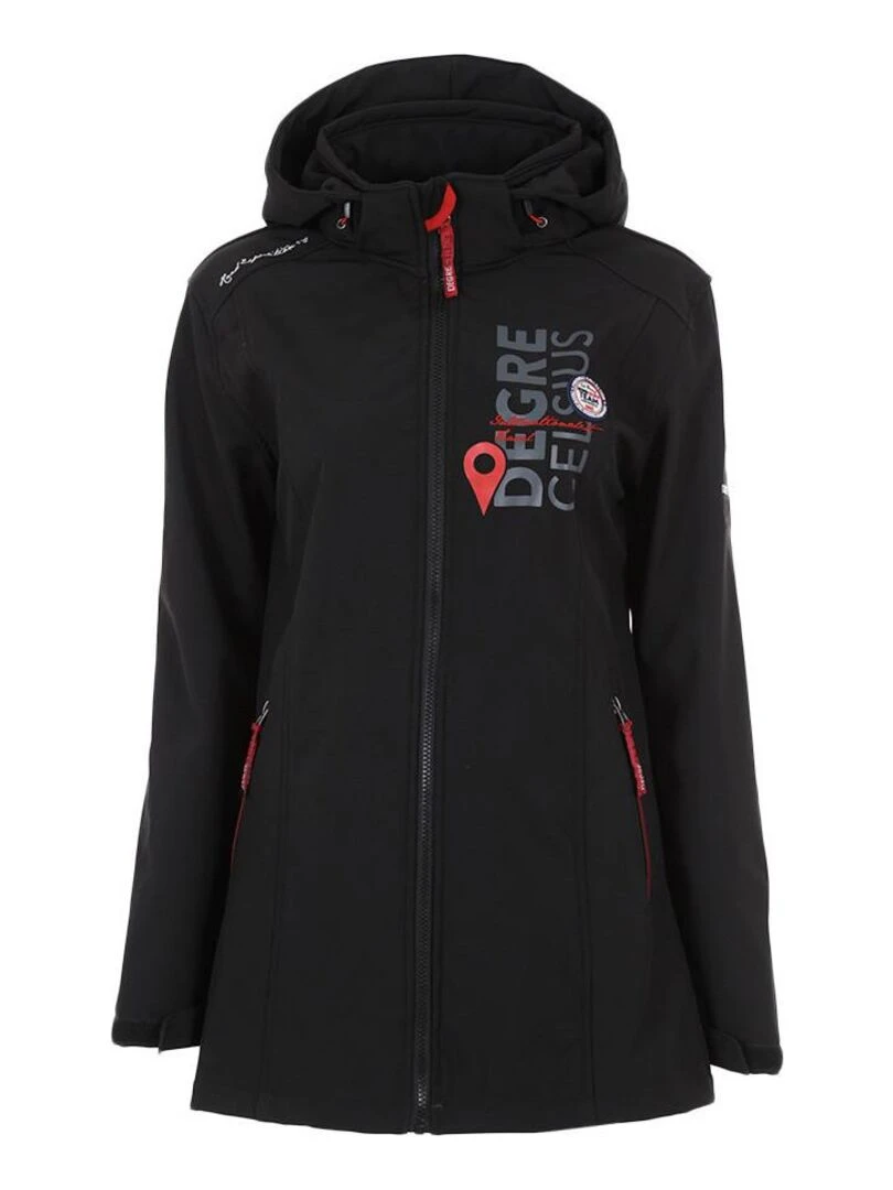 Blouson softshell femme ACALMI DEGRE CELSIUS Noir Noir