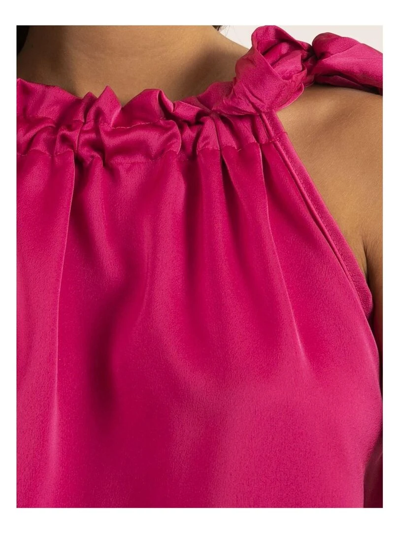 Robe courte satin IMUNE   Rose