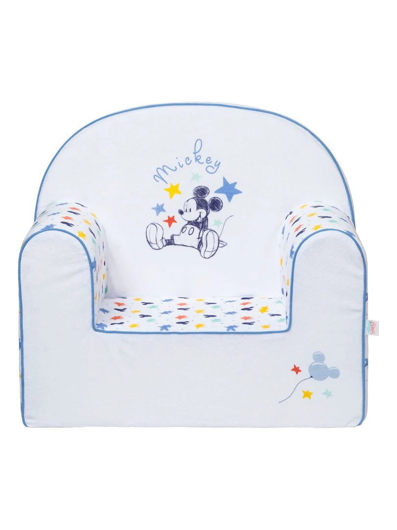 Fauteuil club déhoussable Mickey Cool Bleu