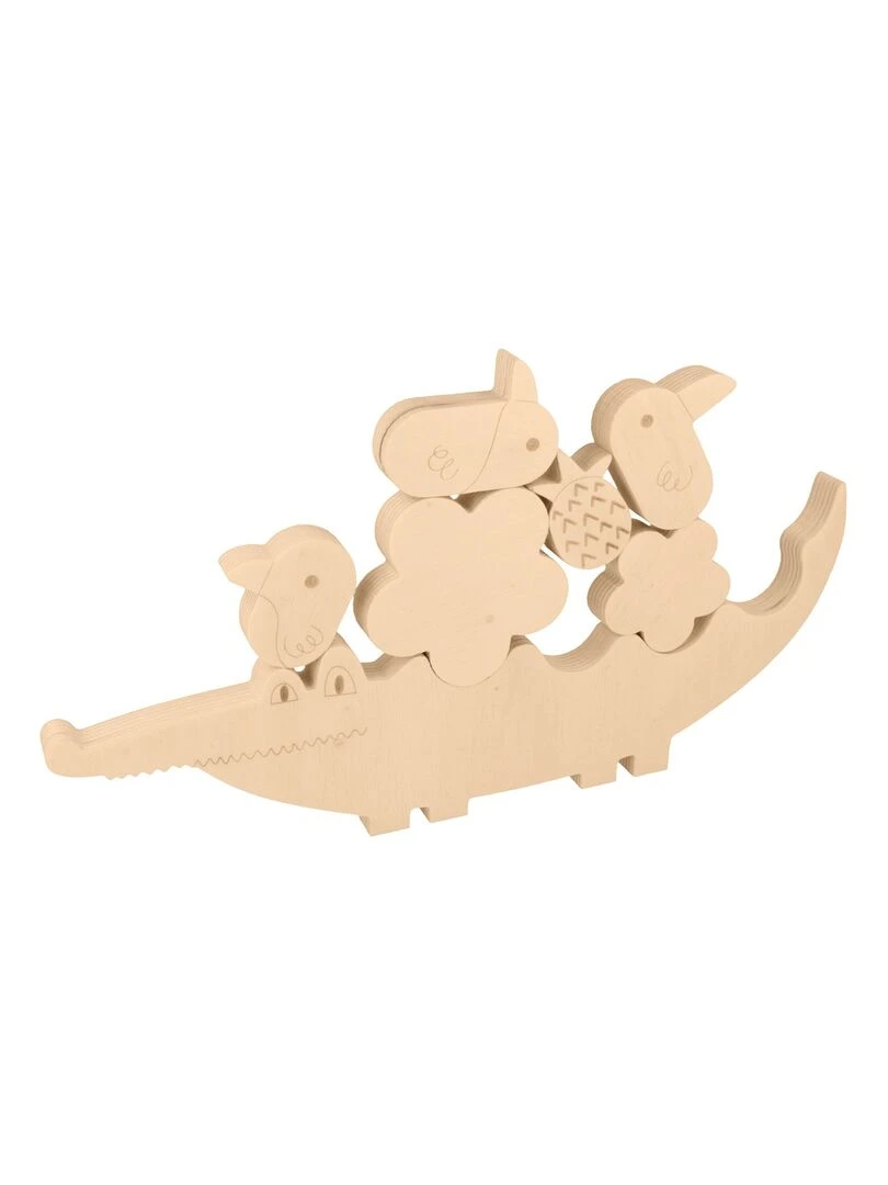 Jeu d'équilibre en bois crocodile N/A