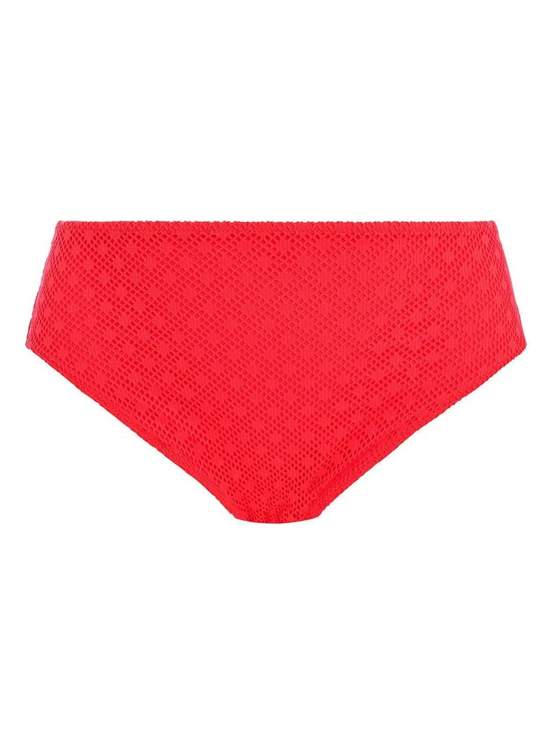 Culotte de bain taille haute grande taille Bazaruto   Rouge