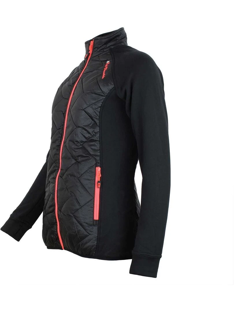 Blouson polarshell bimatière femme ACER   Noir Noir