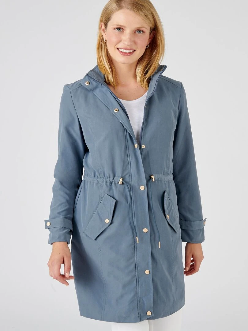 Parka longue toucher doux   Damart   Gris