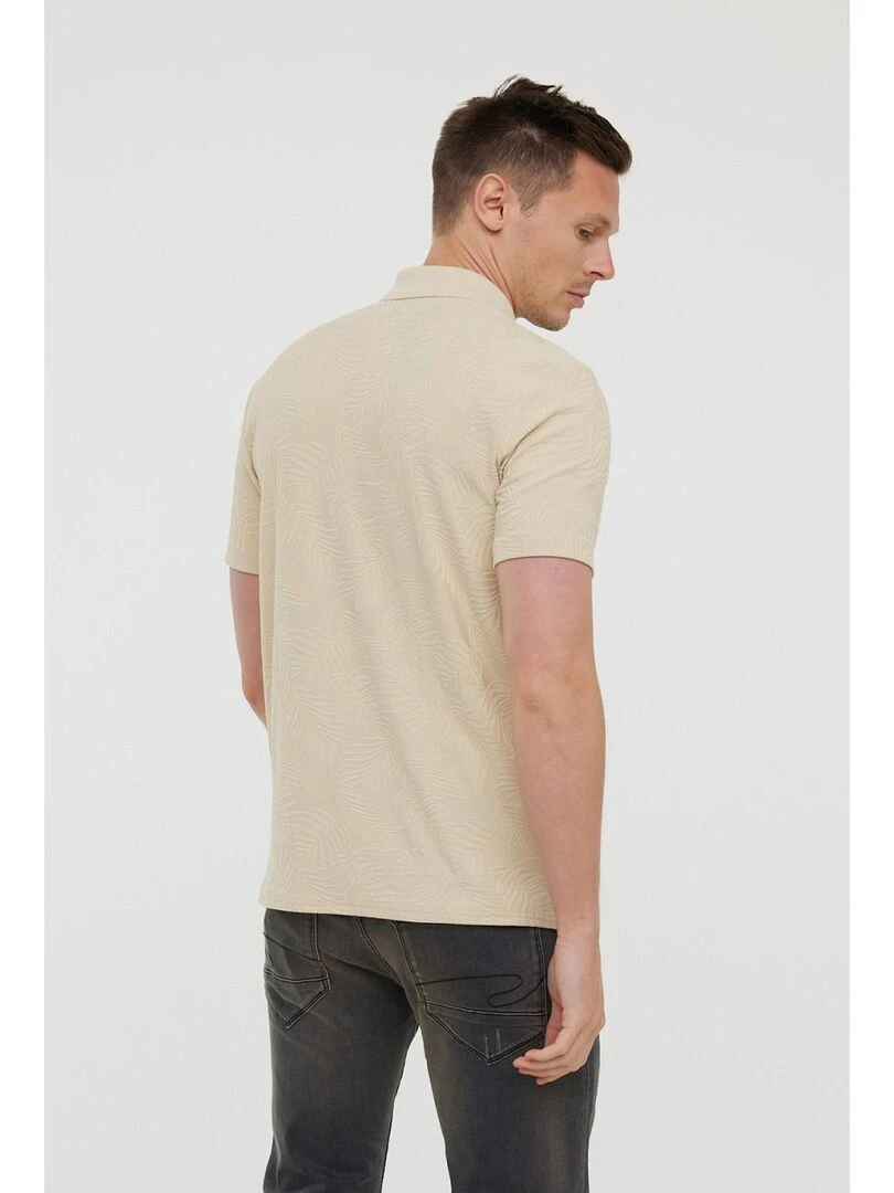 Lee Cooper   Polo manches courtes coton regular BOPA MC   Beige