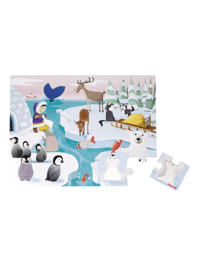 Puzzle Tactile La Vie Sur La Banquise (20 Pièces) N/A