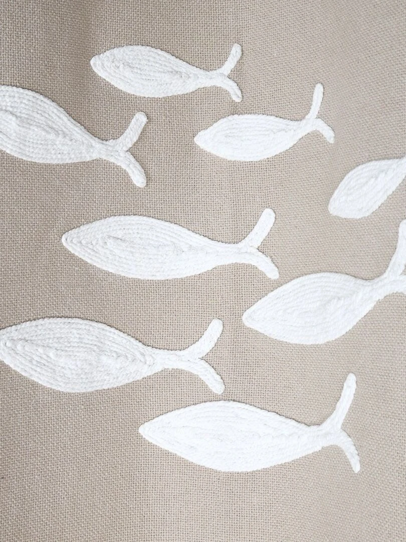 Rideau à œillets 140x260 cm Atlantide naturel coton   Beige
