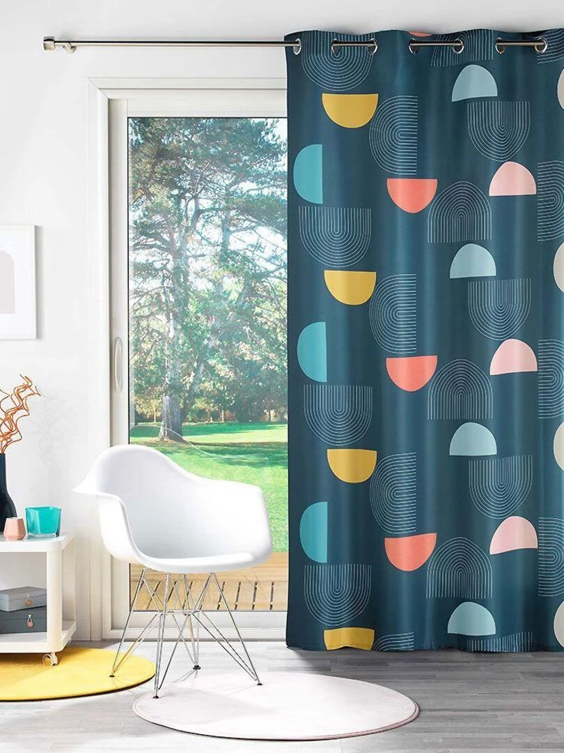 Rideau Pop Art   Multicolore