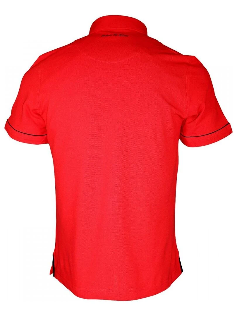Polo brodé PLYMOUTH Rouge