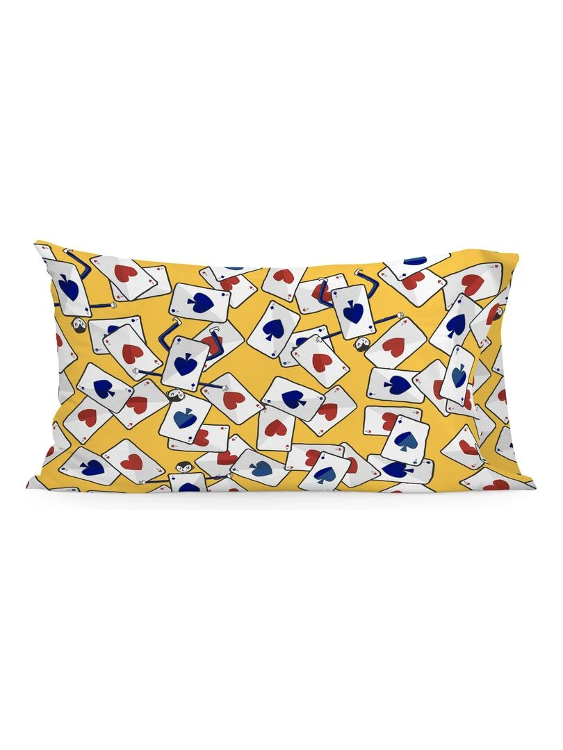 Taie d'oreiller Tea time Lit Bébé "Happyfriday"   Bleu Jaune