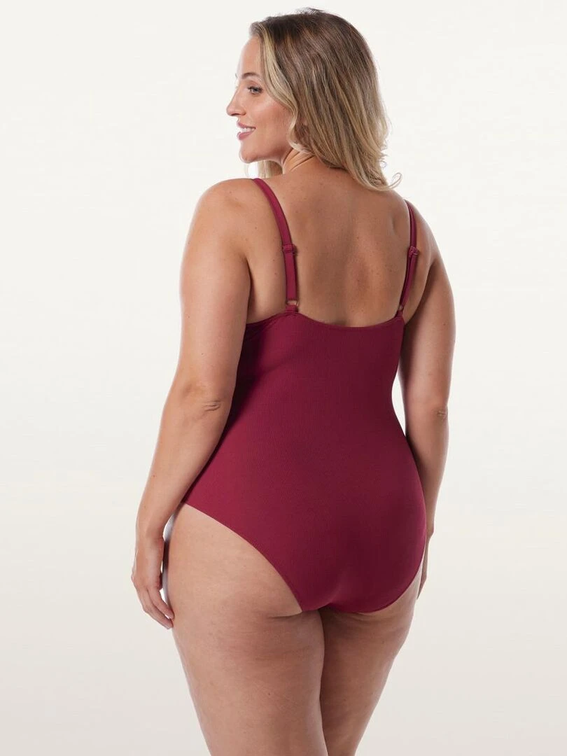 Maillot une pièce HIBISCUS   Brigitte Bardot Bain   Rouge