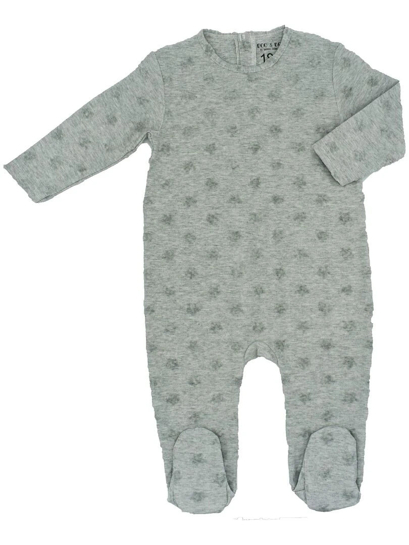 Pyjama Velours Dévoré 'étoilées''doo&bo' Gris