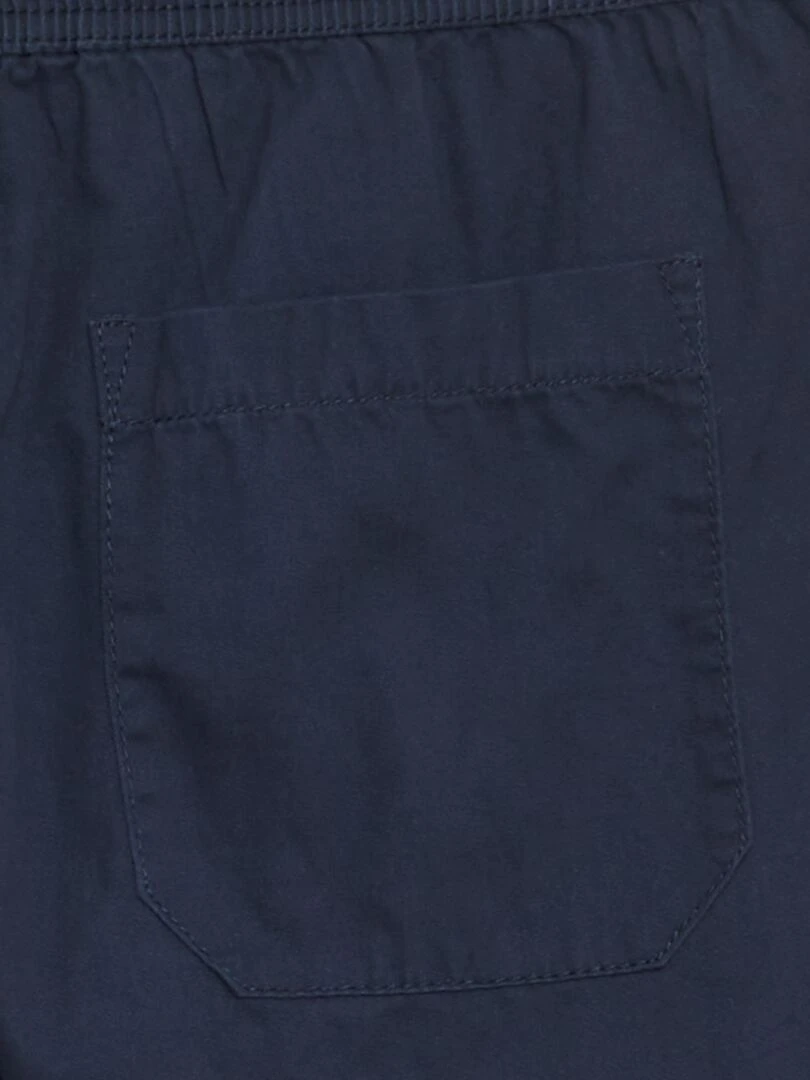 Bermuda chino avec taille élastiquée   bleu marine
