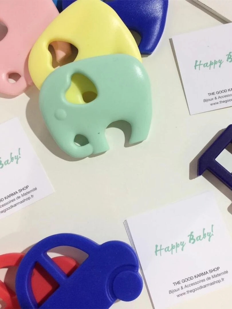 Jouet de Dentition Educatif Puzzle   Vert foncé