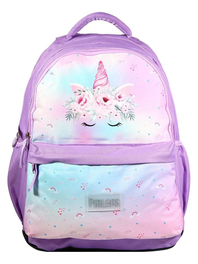 BAGTROTTER Sac à dos 2 compartiments Phileas Violet Licorne Violet