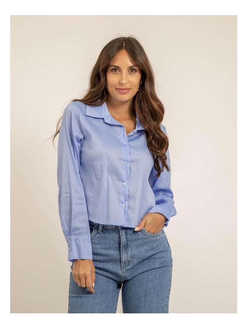 Chemise courte OCELIA Bleu