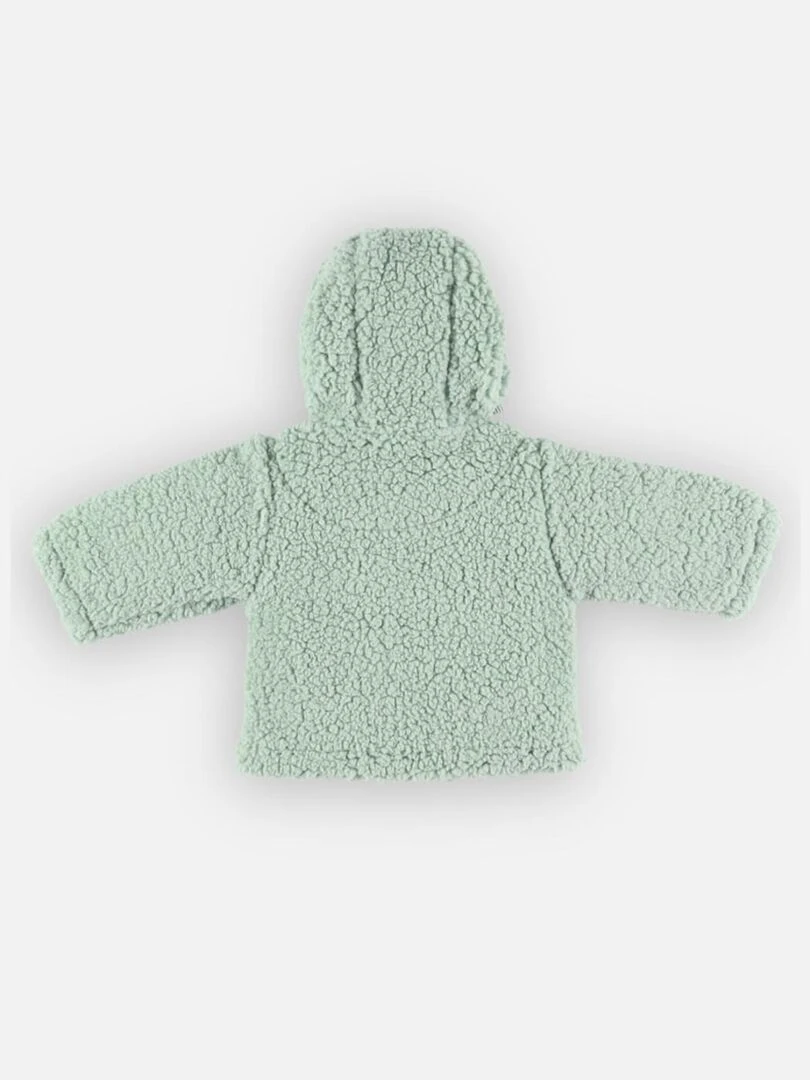 Veste à capuche en sherpa    Noukie's   Vert