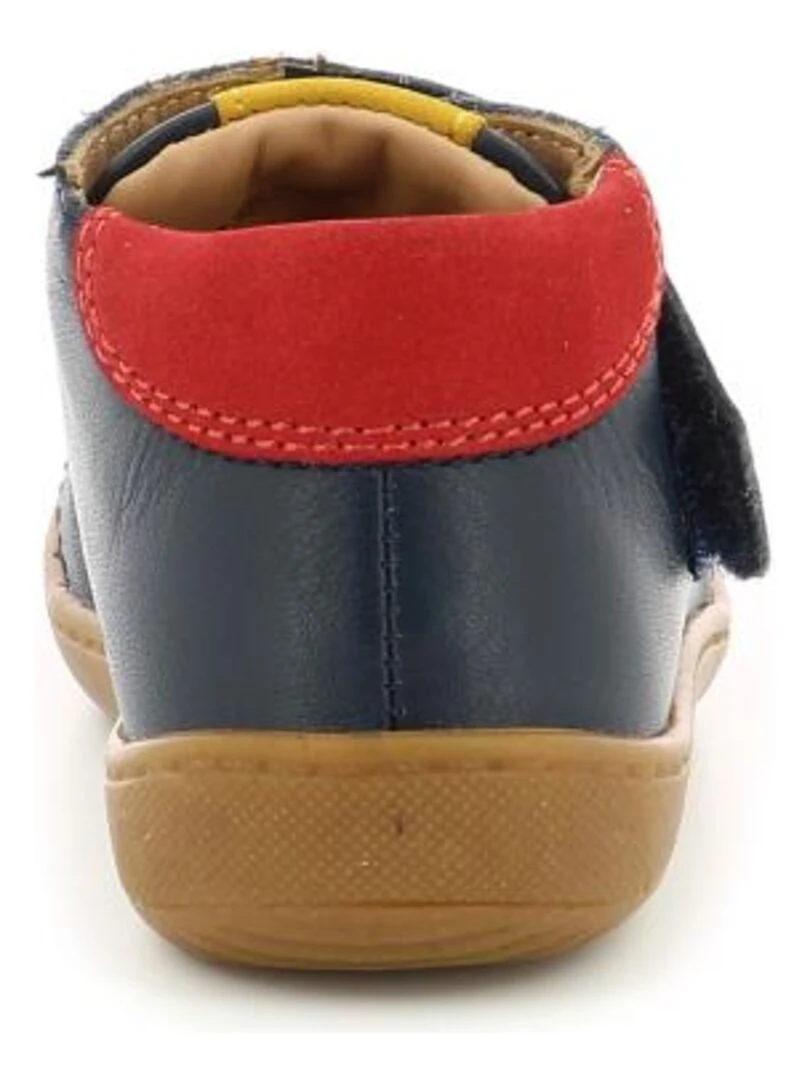 Bottillons Cuir Patchou   Bleu marine