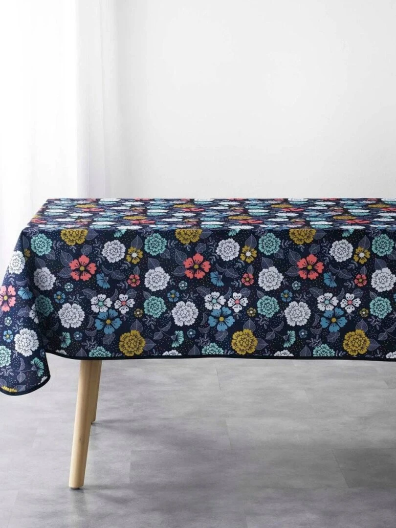 Nappe rectangulaire antitache 150x240 cm Lily bleu Bleu