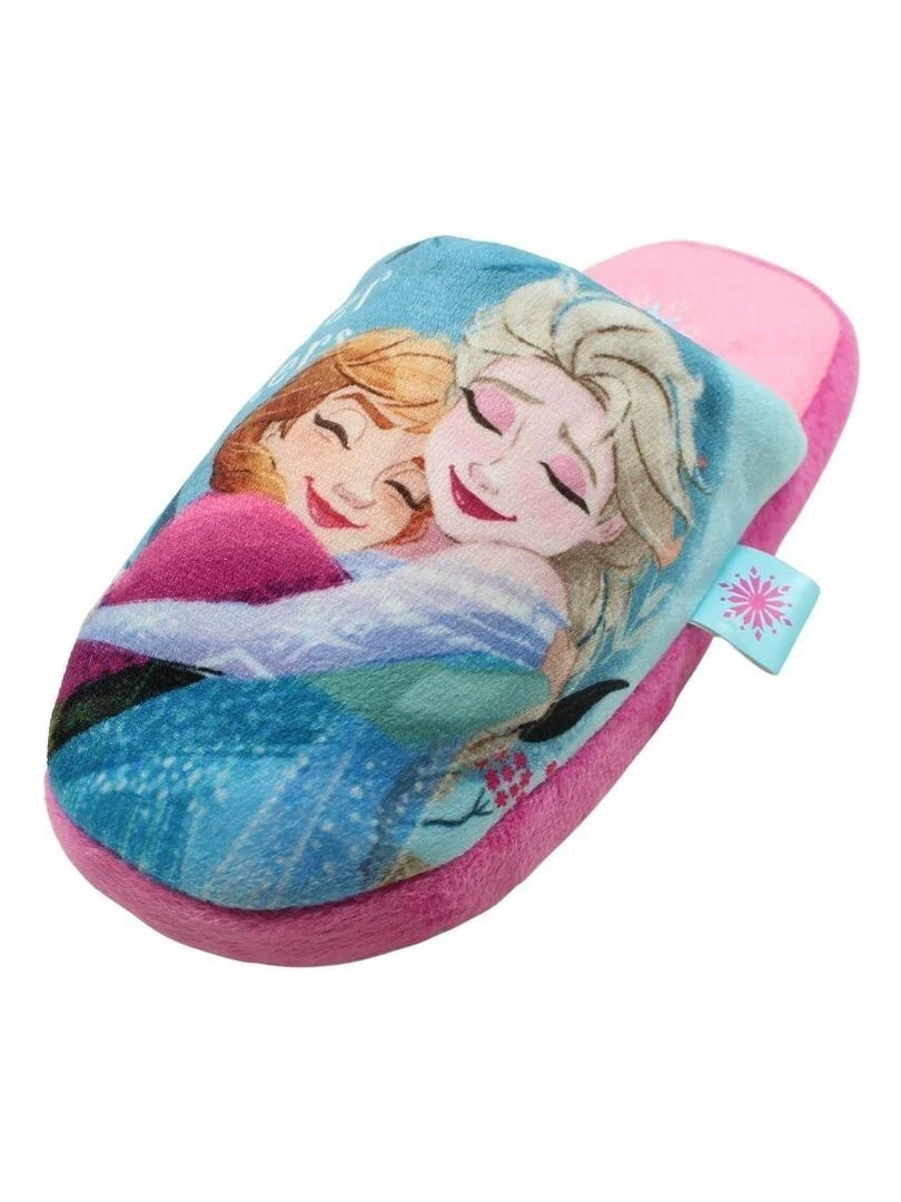 Disney   Pantoufle fille imprimé La Reine Des Neiges   Rose