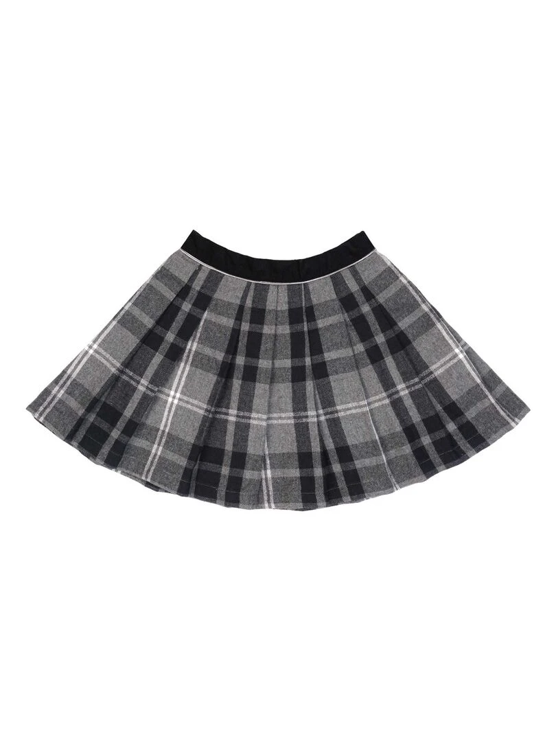 Jupe Écossaise Fille  Carrx Tartan Gris  LONDON   'LA FAUTE A VOLTAIRE'   Gris