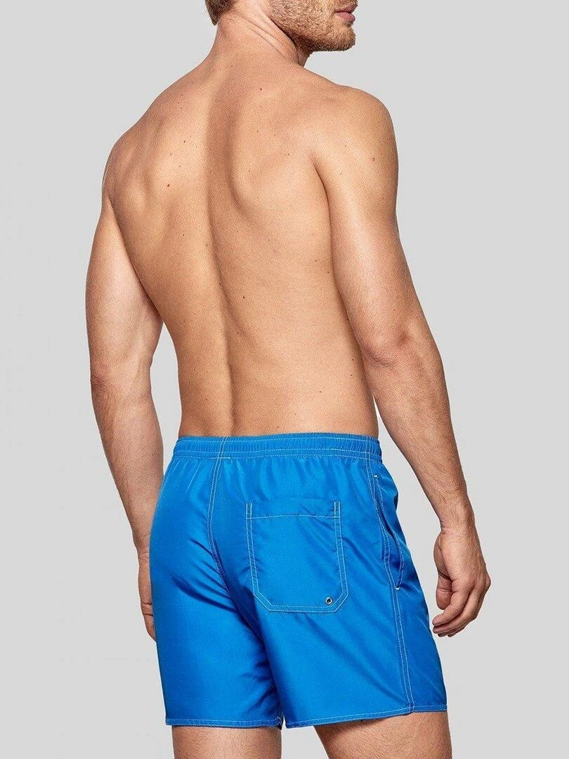 Boxer imprimé carreaux en lyocell I am Dew   Bleu